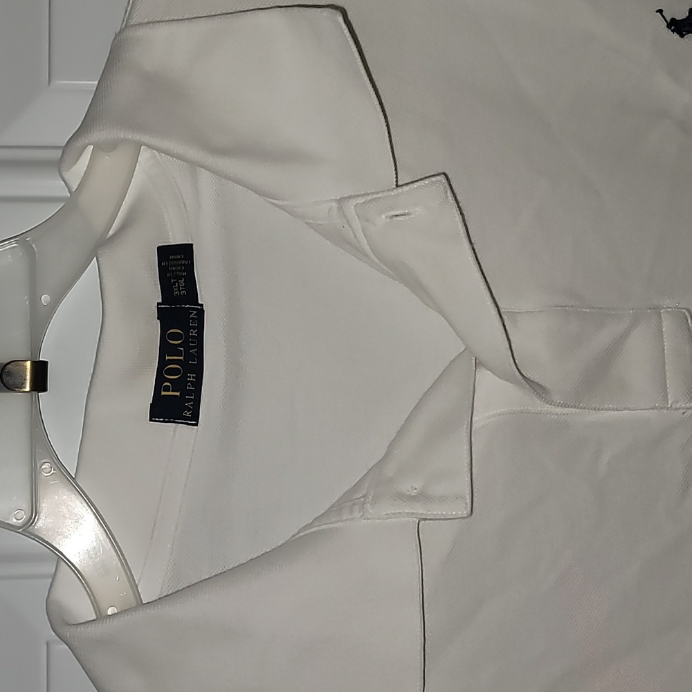 Ralph Lauren White Polo with Navy Pony Embroidery - Picture 4 of 12
